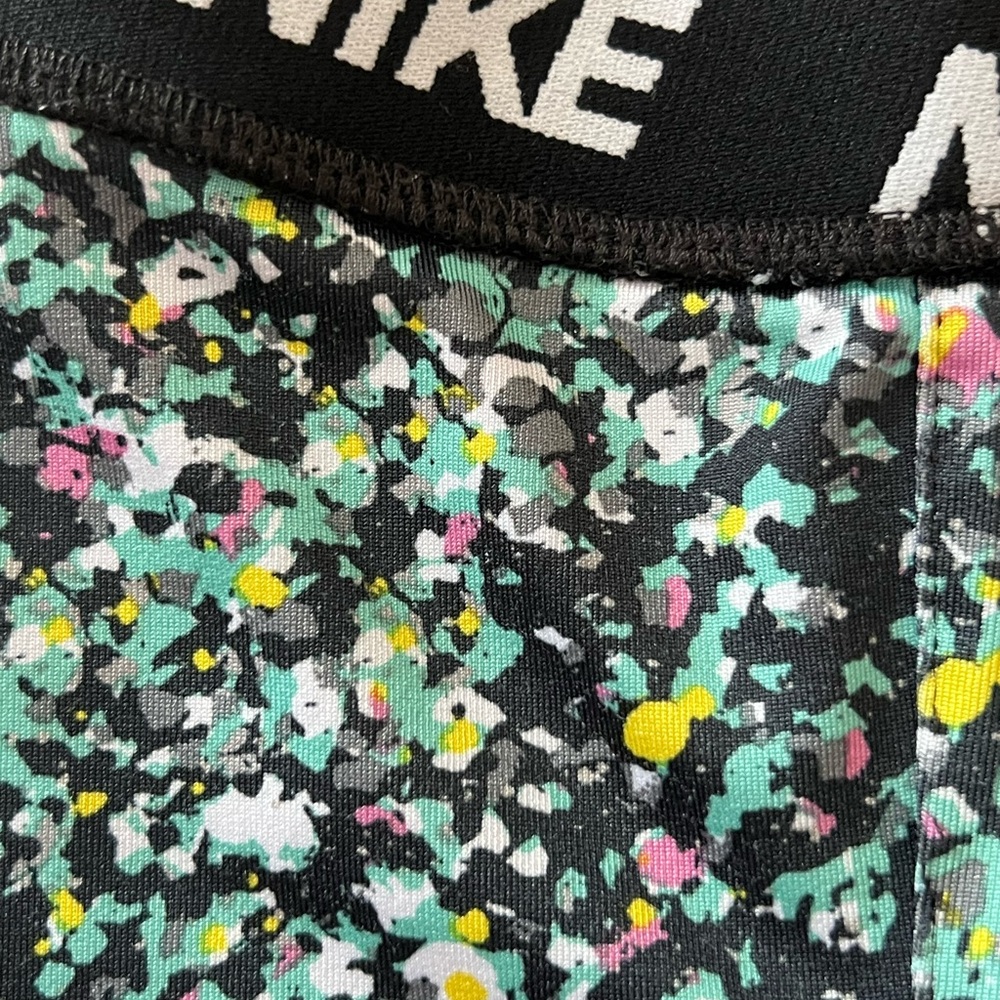 Girls 5 Nike Kids Multicolor Leggings pants Dri Fit - Picture 6 of 7